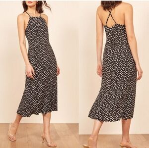 Reformation Roman Midi Dress Floral 90s Style Slip Size 12